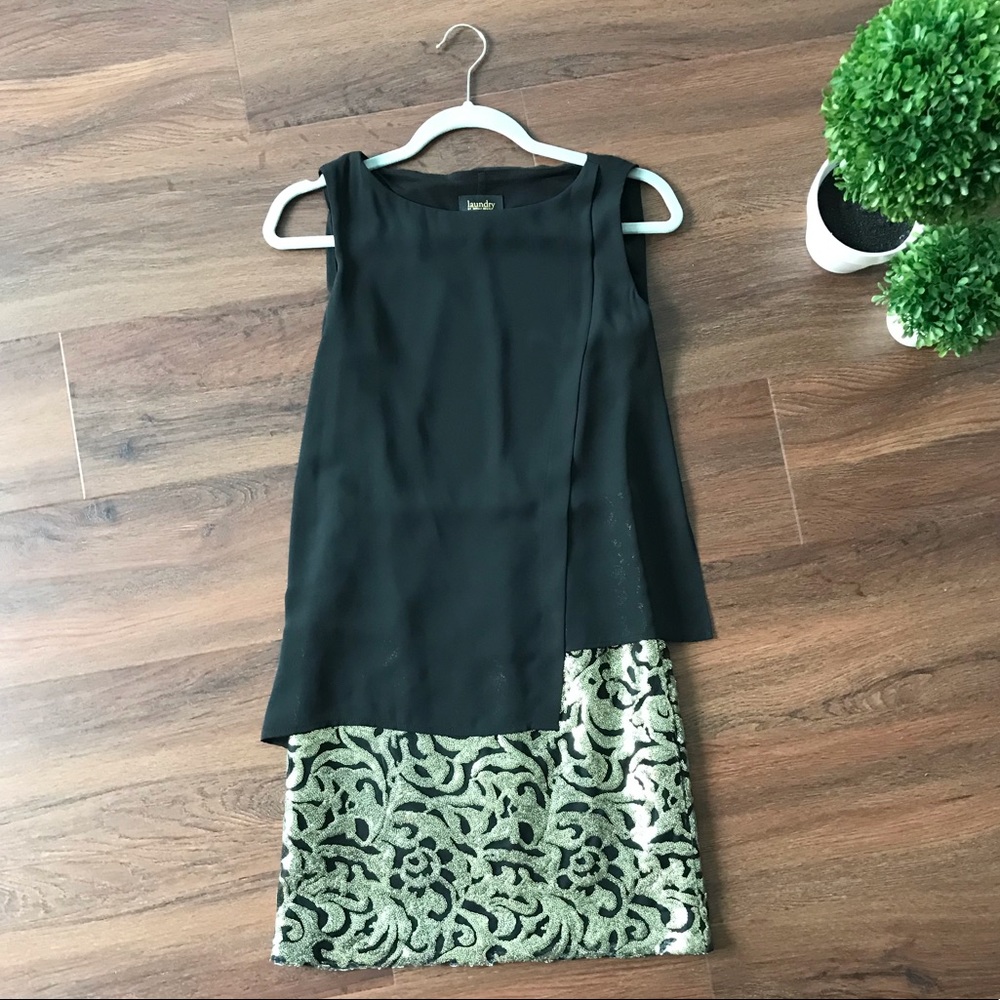 Laundry by Shelli Segal Sequin Skirt Dress